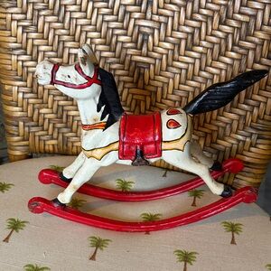 Antique Rocking Horse Decor / Toy